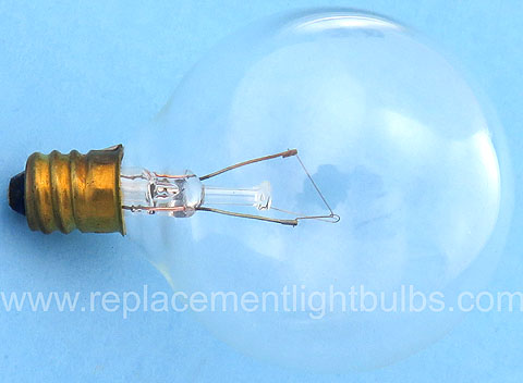 Westinghouse 15G16CL 120V 15W G16 Clear Globe Candelabra Screw Base Light Bulb