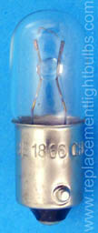 1866 6.3V .25A BA9s Light Bulb
