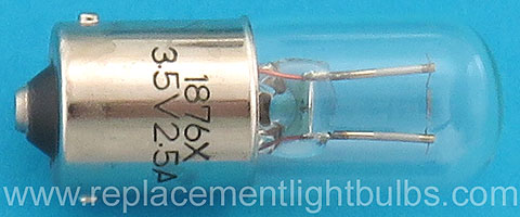 1876X 3.5V 2.5A 6.5CP BA15s Light Bulb