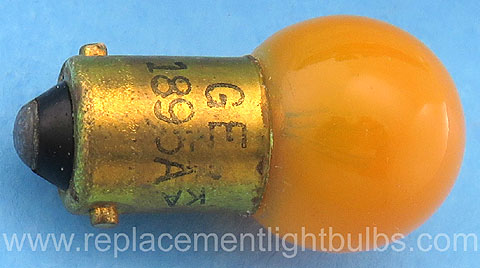 GE 1895A 14V .27A BA9s Amber Light Bulb