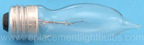 GE 25CAM/L 120V 25W Torpedo Clear Glass Medium Screw Base Light Bulb