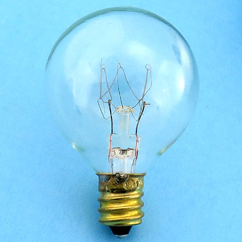 Bulbrite 25G12CL 25W 130V E12 Candelabra Screw Light Bulb