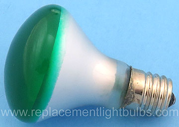 25R14N/G 120V 25W E17 Green Light Bulb Replacement Reflector Flood Lamp