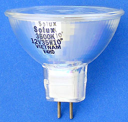 Eiko 35006 12V 35W Solux 3500K 35K 12V35W10° Spot Beam MR16 Replacement Light Bulb