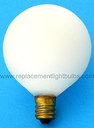 Zampa La Ronde 35726/178 120V 60W G16 Satin White Globe Candelabra Screw Base Light Bulb
