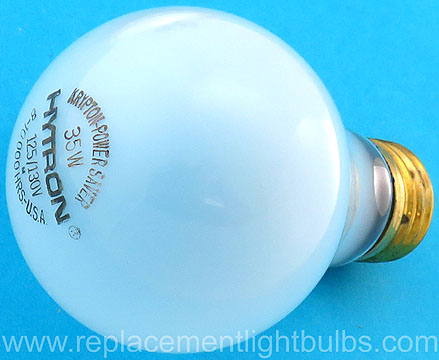 Hytron Krypton Power Saver 35W 125-130V 8-10,000 Hrs Replacement Light Bulb