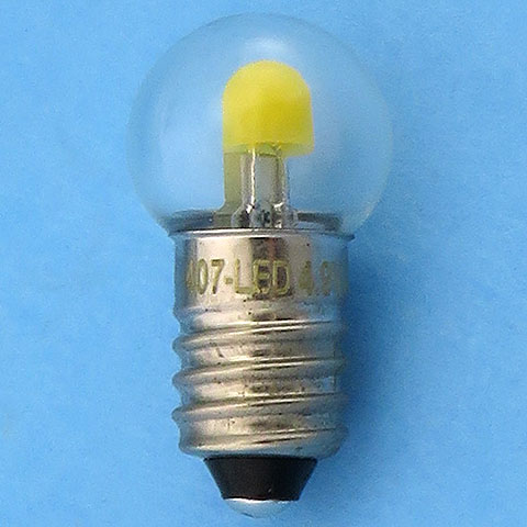 LED 407-LED 407 4.9V E10 G4.5 Flasher Light Bulb Lamp