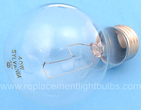 Sylvania 40A/CL 40W 120V A19 Clear Replacement Light Bulb