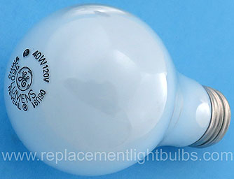 GE 40A/RVL 40W 120V 360 Lumens Frosted Reveal Light Bulb