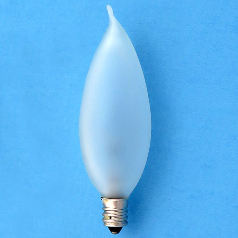 40CAC/F 40CFF/32/3 40C9.5F 40W E12 Candelabra Screw Frosted Light Bulb