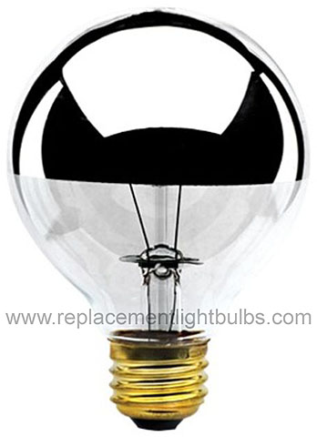 Bulbrite 40G25HM Chrome Top Globe 40W Light Bulb Replacement Lamp