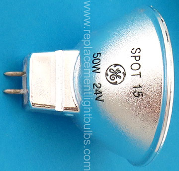 GE Q50MR16/CCG/15 Spot 15 24V 50W MR16 Cover Glass Replacement Light Bulb Lamp