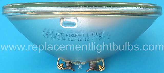 GE 4552 28V 250W PAR64 Aircraft Landing Sealed Beam Light Bulb Replacement Lamp