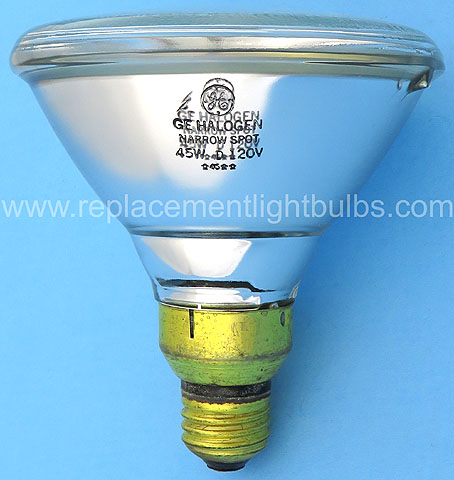 GE 45PAR/NSP/H 120V 45W PAR38 Narrow Spot Halogen Light Bulb