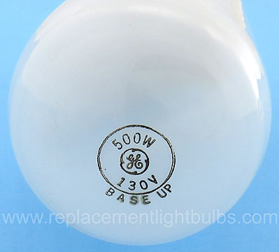 GE 500T20/50 500W 130V Base Up Bi-Post Light Bulb Replacement Lamp