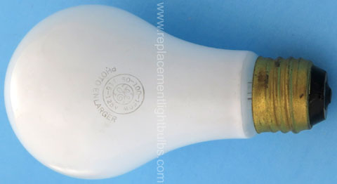 GE 50/100/150W 115-125V 3-Way White Photo Enlarger Light Bulb