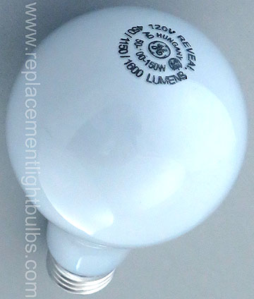 GE 50/150/RVL 50-100-150W 120V 3-Way 450-1150-1600 Lumens Reveal Light Bulb