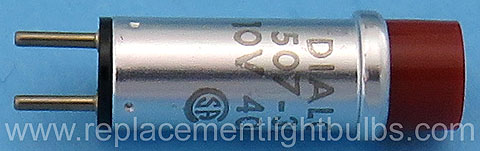 Dialco 507-3911-1431-600 Red 10V 40mA Pilot Light Bulb