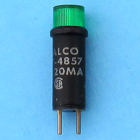 Dialco 507-4857-3332-500 Green 5V 20mA Pilot LED Light Bulb