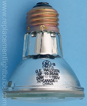 GE 50PAR20/H/SP10 120V 50W Halogen PAR20 SP 10 Beam Spot Light Bulb