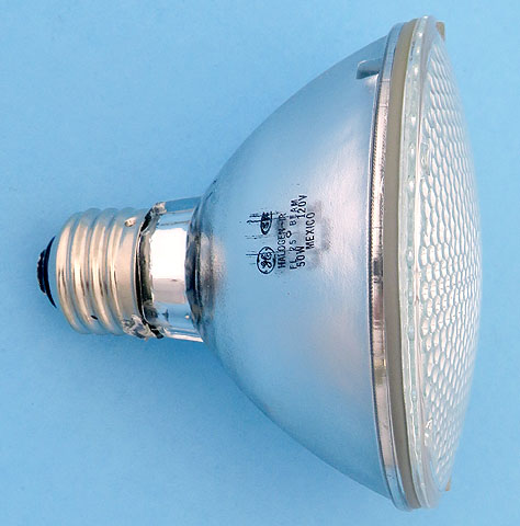 GE 50PAR30/HIR/FL25 50W 120V Halogen-IR FL 25 Beam PAR30 To Replace 60W Flood Track Light Bulb