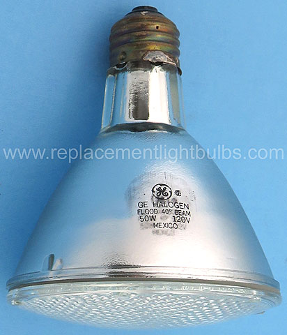 GE 50PAR30L/H/FL40 50W 120V Halogen Flood 40 Beam PAR30 Long Neck Light Bulb