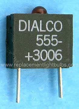 Dialight Dialco 555-3006 555- +3006 LED Red Circuit Board Indicator Light Bulb
