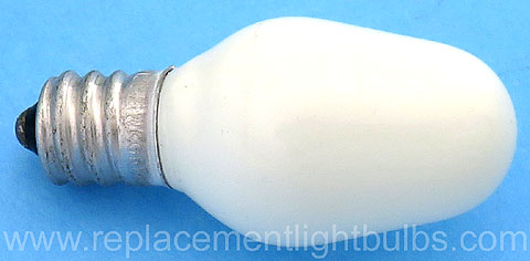 GE 5C7/W 120V 5W White Glass Night Light Bulb