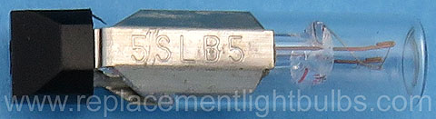 Sylvania 5SLB 5V .12A Slide Base 5 TS5 Light Bulb