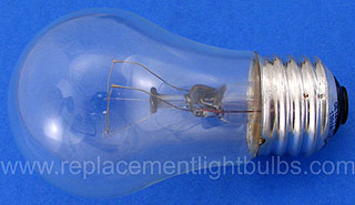 GE 60A15-120V 60W Clear Ceiling Fan Replacement Light Bulb, Lamp