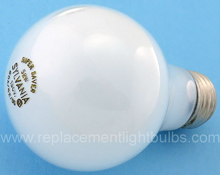 Sylvania 60A/52/SS 130V 52W Super Saver A19 Light Bulb