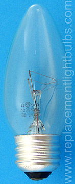 GE 120V 60W E26 Medium Screw Base B13 Clear Glass Ceiling Fan Light Bulb