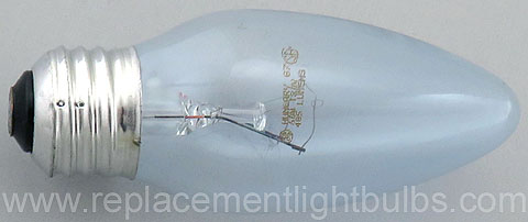 GE 60BM/RVL 120V 60W E26 Medium Screw Base B13 Reveal Glass Ceiling Fan Light Bulb