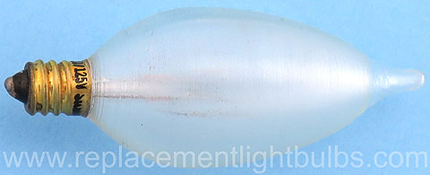 Sylvania 60C11SC/SG/BL 60W 120V E12 Candelabra Screw Spun Glass Light Bulb