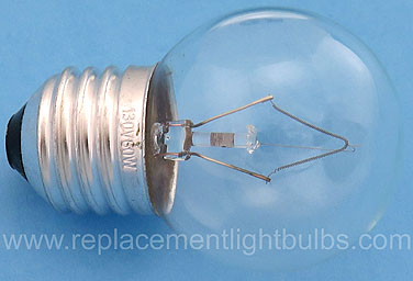 60G14/CL 130V 60W E27 European Screw Base G14 Clear Globe Glass Light Bulb