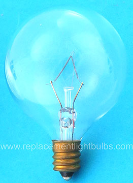 Satco S3831 60G16.5 60W 120V Clear Globe Light Bulb