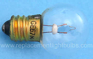 GE 67M 13.5V .59A 4CP E10 Miniature Screw Light Bulb