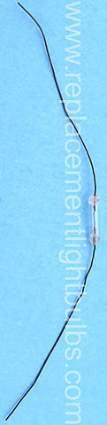 6835 5V .06A 60mA T-3/4 Glass with Wire Leads Light Bulb