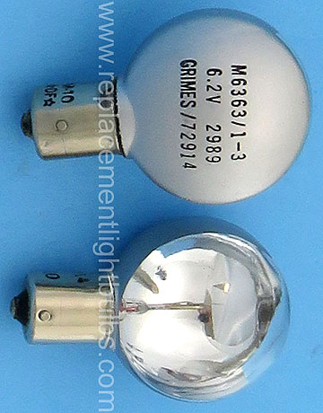 Grimes 72914 6.2V M6363/1-3 2989 BAY15s Light Bulb