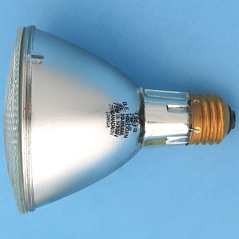 GE 75PAR30L/H/FL25 75W 130V FL 25 Flood Beam Halogen Long Neck Light Bulb