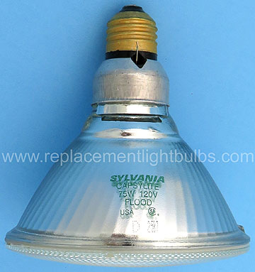 Sylvania Capsylite 75PAR/CAP/SPL/FL30 120V 75W Halogen PAR38 Flood Light Bulb