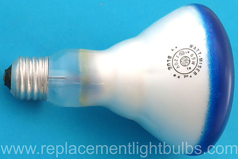GE 75R30/FL/65WM/B 120V 65W Blue Watt-Miser Reflector Light Bulb