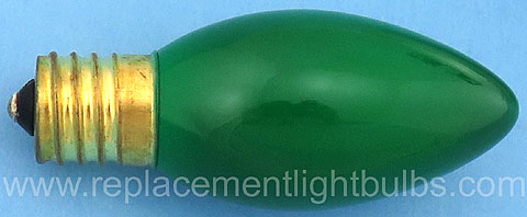 7C9G 7C9CG 7C9 130V 7W E17 Ceramic Green Light Bulb