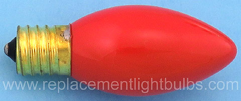 7C9R 7C9CR 7C9 130V 7W E17 Ceramic Red Light Bulb