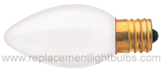 Bulbrite 7C9W-120V 7W E17 White Light Bulb, Replacement Lamp