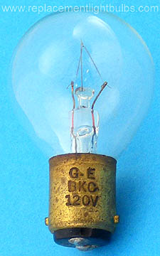 GE BKC 120V 15W S-11 BA15d Light Bulb Replacement Lamp