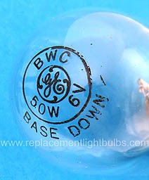 BWC 6V 50W Base Down Light Bulb Replacement Lamp