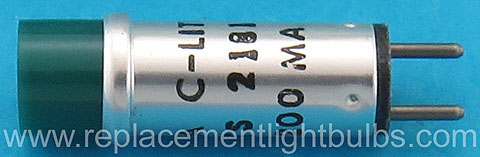 CF03-GTS-2181 Green 6.3V 200mA Pilot Light replacement lamp