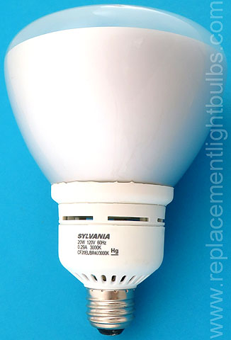 Sylvania CF20EL/BR40/3000K 20W 120V 60Hz 0.29A Reflector Lamp Replacement Light Bulb