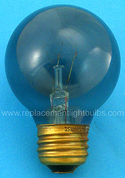 Duro-Lite 4719 15W 120/5V D.L. G18 Mini-Globe Smoke Glass E26 Medium Screw Base Light Bulb